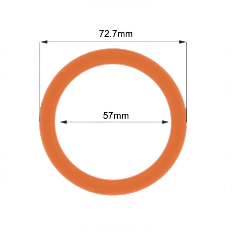 Gasket Group Head Orange Silicone Flat 72.7mm x 57mm x 8mm