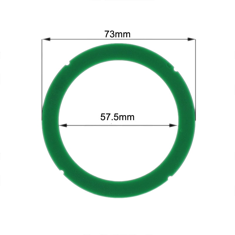 Gasket Group Head Green Silicone 73mm x 57.5mm x 8mm Rancilio